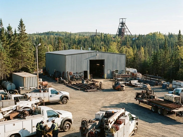Forestry services and farm trucks in Kapuskasing, Ontario