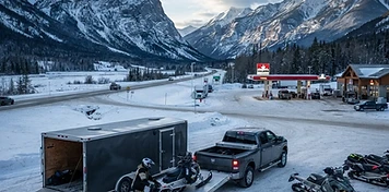 Yellowhead junction tourism and service businesses in Valemount, BC