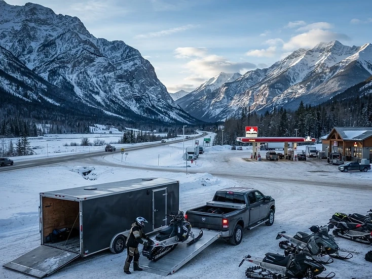Yellowhead junction tourism and service businesses in Valemount, BC