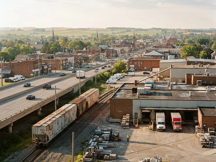 Rail-served manufacturing in Brantford, Ontario