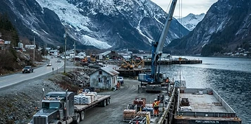 Border mineral port and Portland Canal services in Stewart, BC