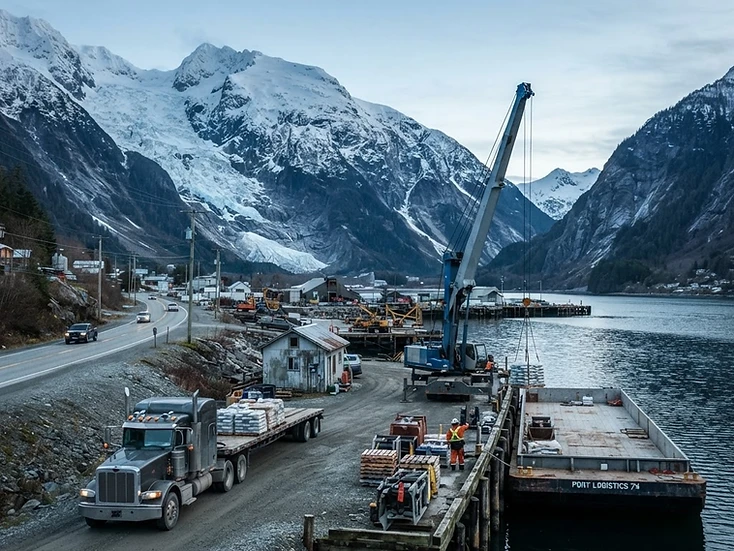 Border mineral port and Portland Canal services in Stewart, BC