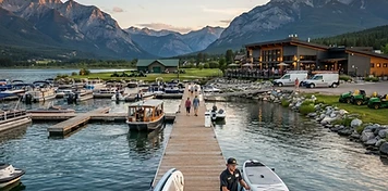 Lake-resort tourism and trades businesses in Invermere, BC