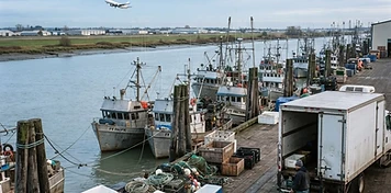 Airport, seafood and logistics businesses in Richmond, BC