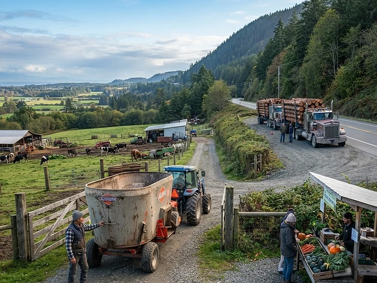 Forestry, dairy and tourism businesses in Duncan, BC