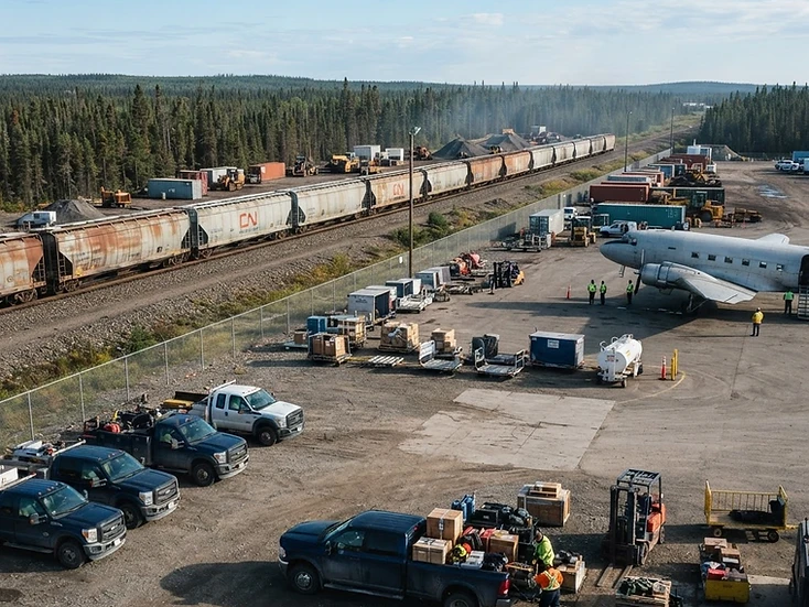 Aviation and rail services in Sioux Lookout, Ontario