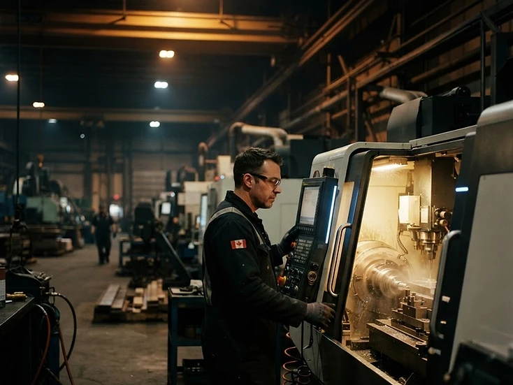 Production line inside a manufacturing facility