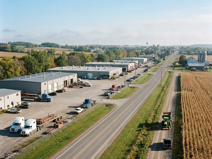Supplier plants and service trucks in New Tecumseth, Ontario