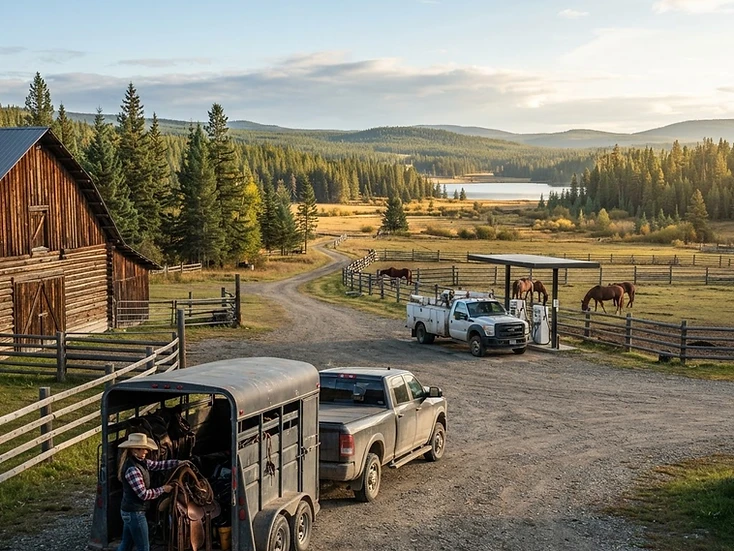 Ranching, guest-ranch tourism and contractor businesses in 100 Mile House, BC