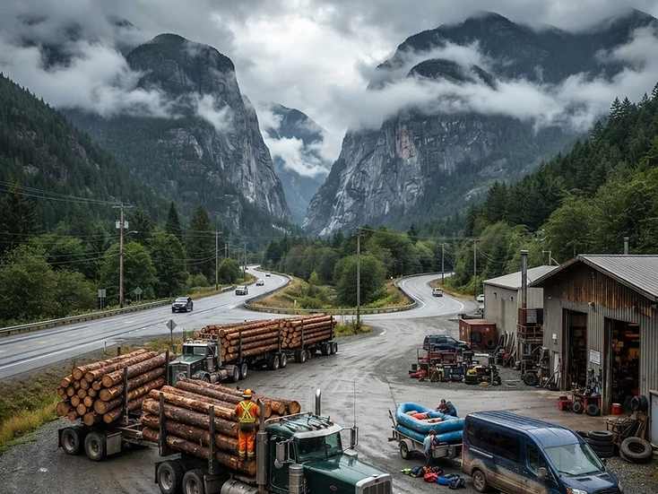 Forestry and highway services in Hope, BC