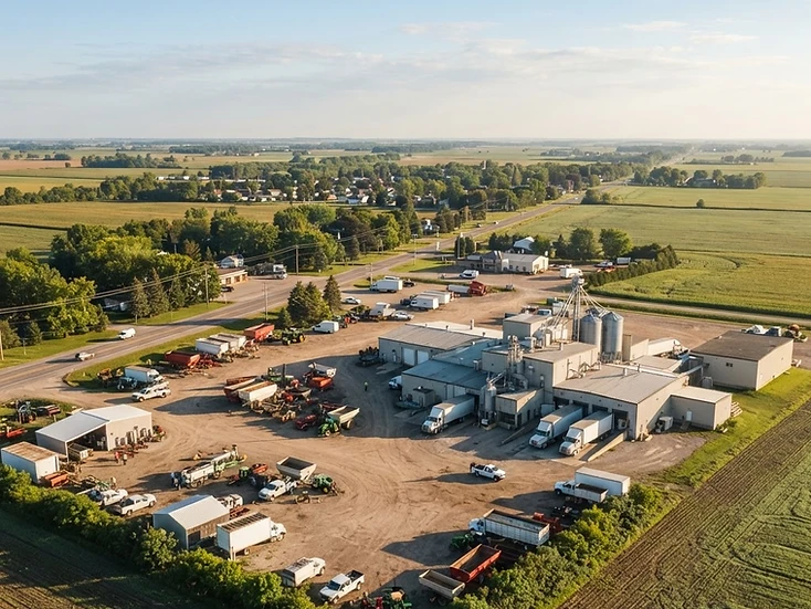 Food processing and ag-service trucks in Strathroy-Caradoc, Ontario