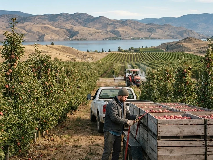 Orchards, vineyards and lake-resort businesses in Kelowna, BC
