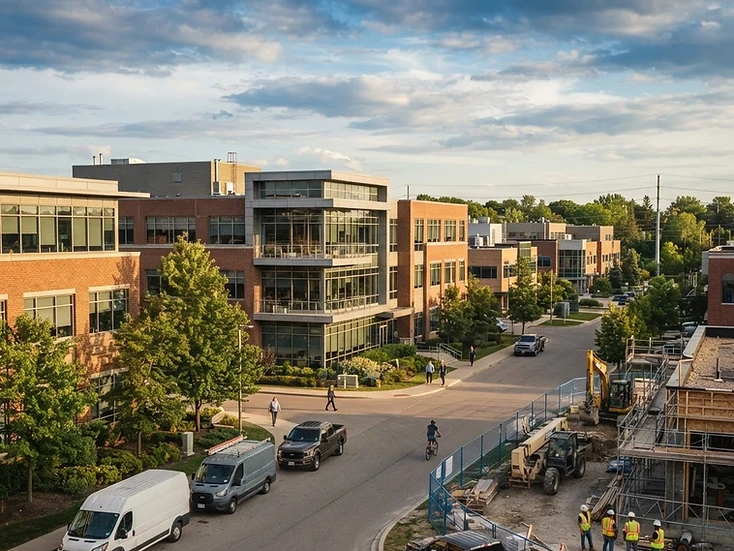 Research-park offices and light manufacturing in Waterloo, Ontario