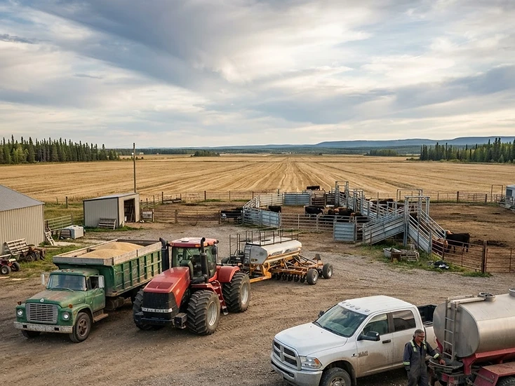 Nechako farm country and ag services in Vanderhoof, BC