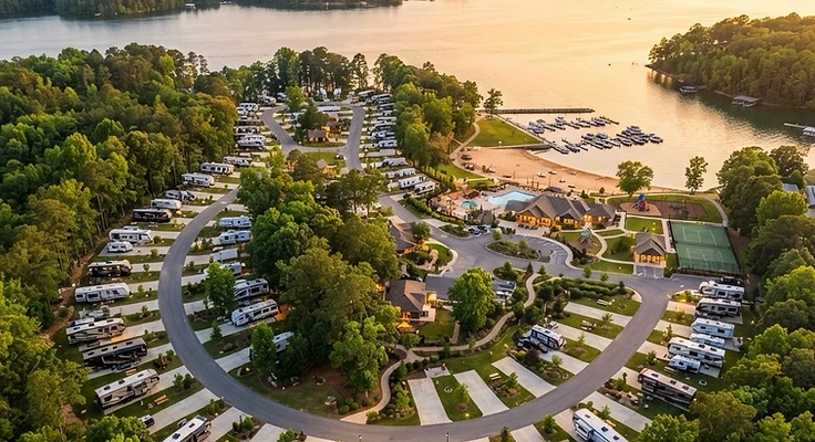 Drone capturing aerial imagery over an outdoor property