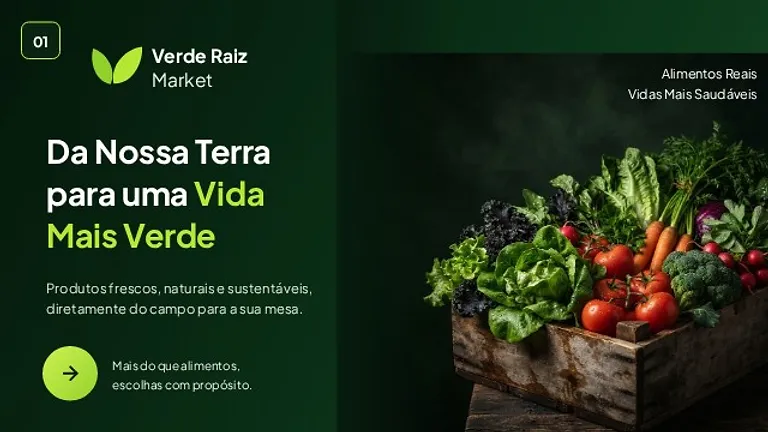 Verde Raiz Market — Produtos Frescos