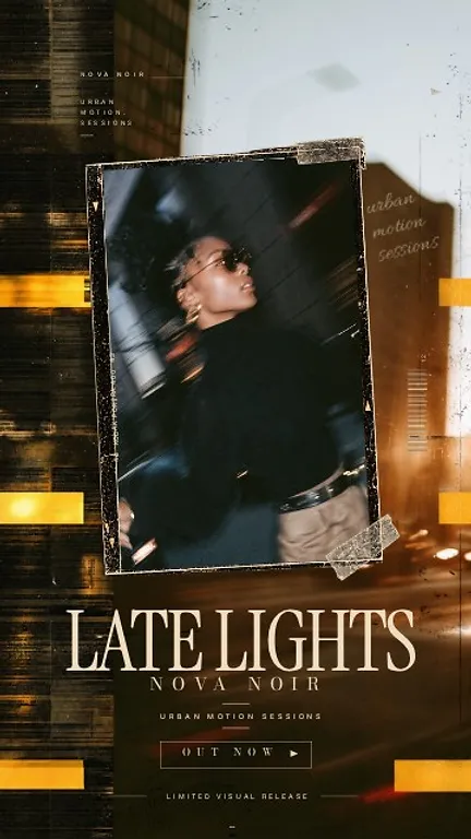 Late Lights — Story vintage editável