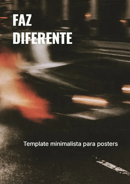 Novo modelo — Poster
