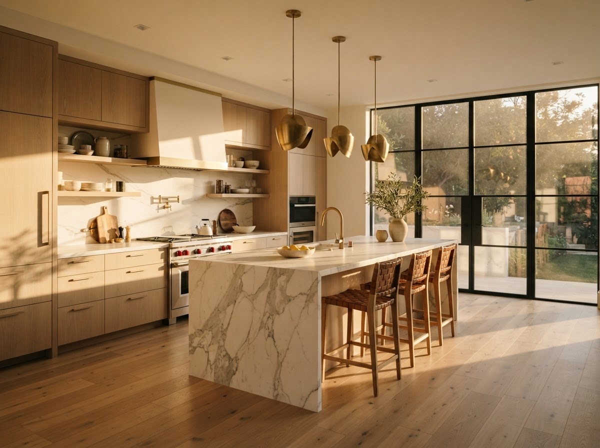 Gourmet kitchen interior