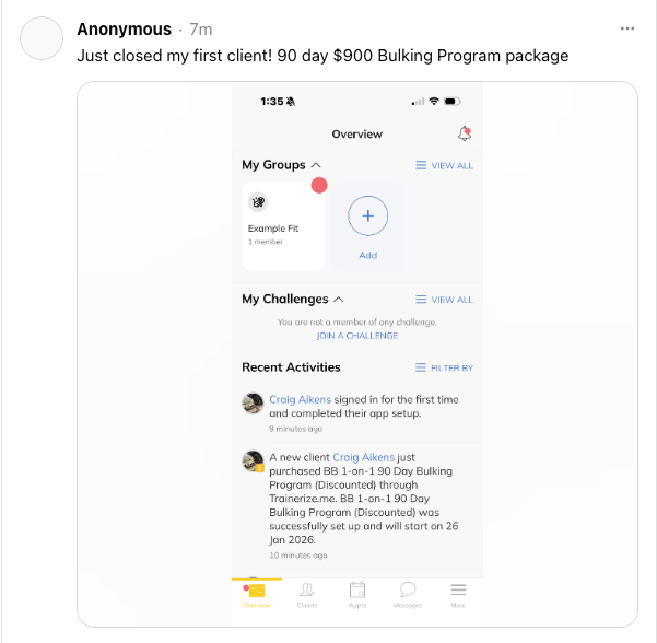 Anonymous Coach — proof
