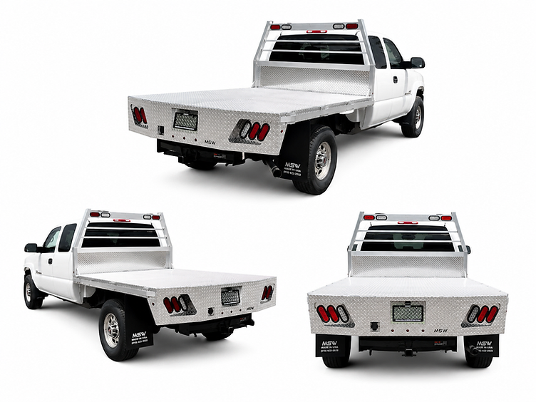 MSW aluminum deluxe flatbed with tool boxes