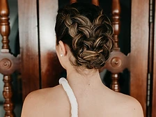 Peinado recogido con trenzas