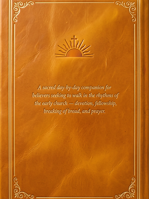 Hardcover Early Church Journal — back cover