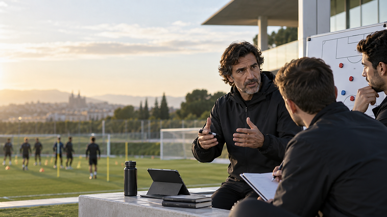 Estrategia en el campo al atardecer — PONS Method Institute library