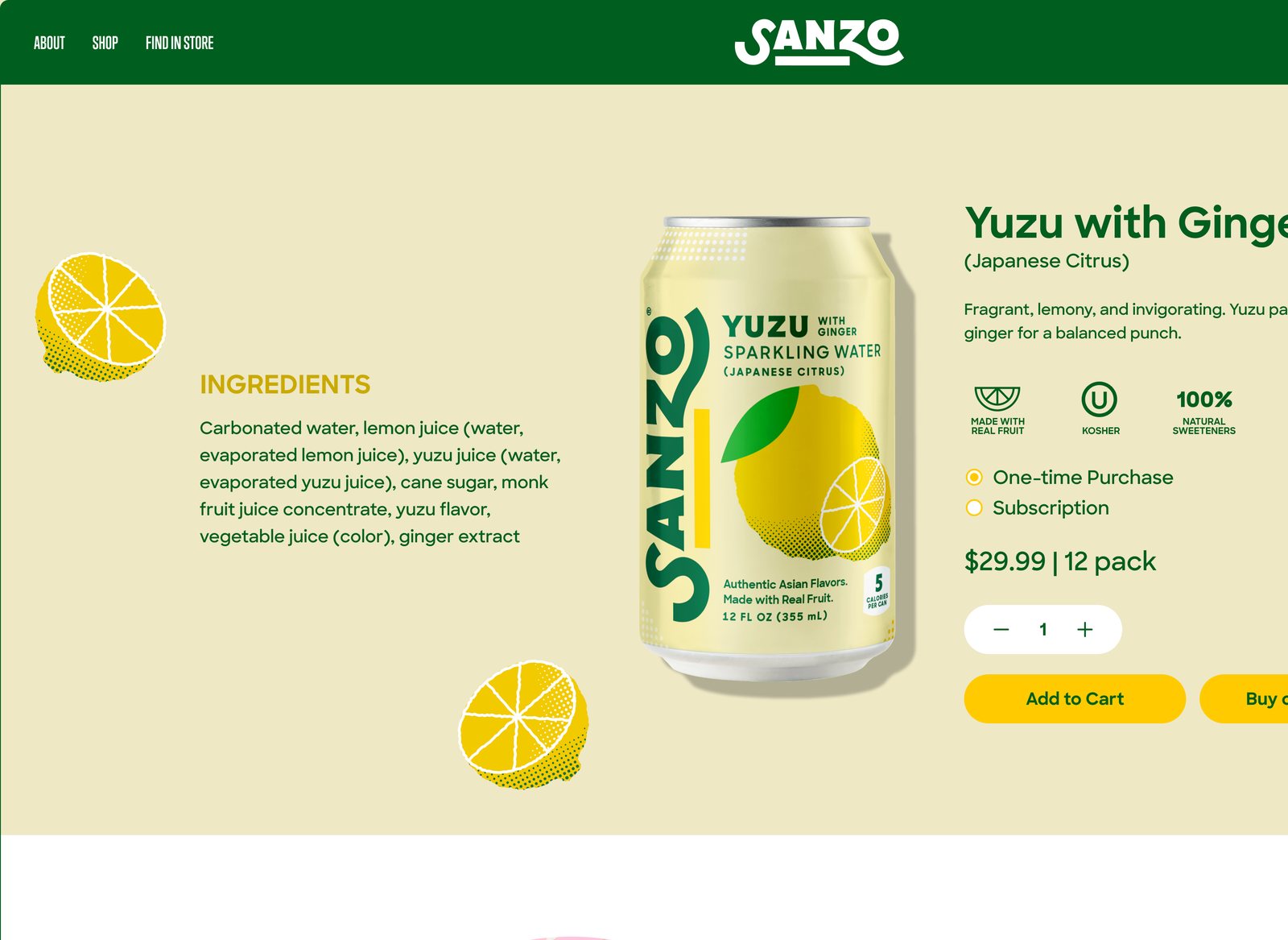 Sanzo — Yuzu PDP