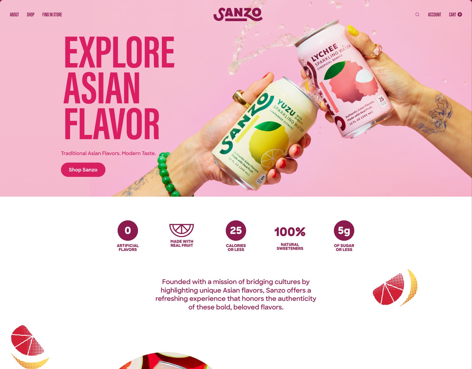 Sanzo — Brand hero