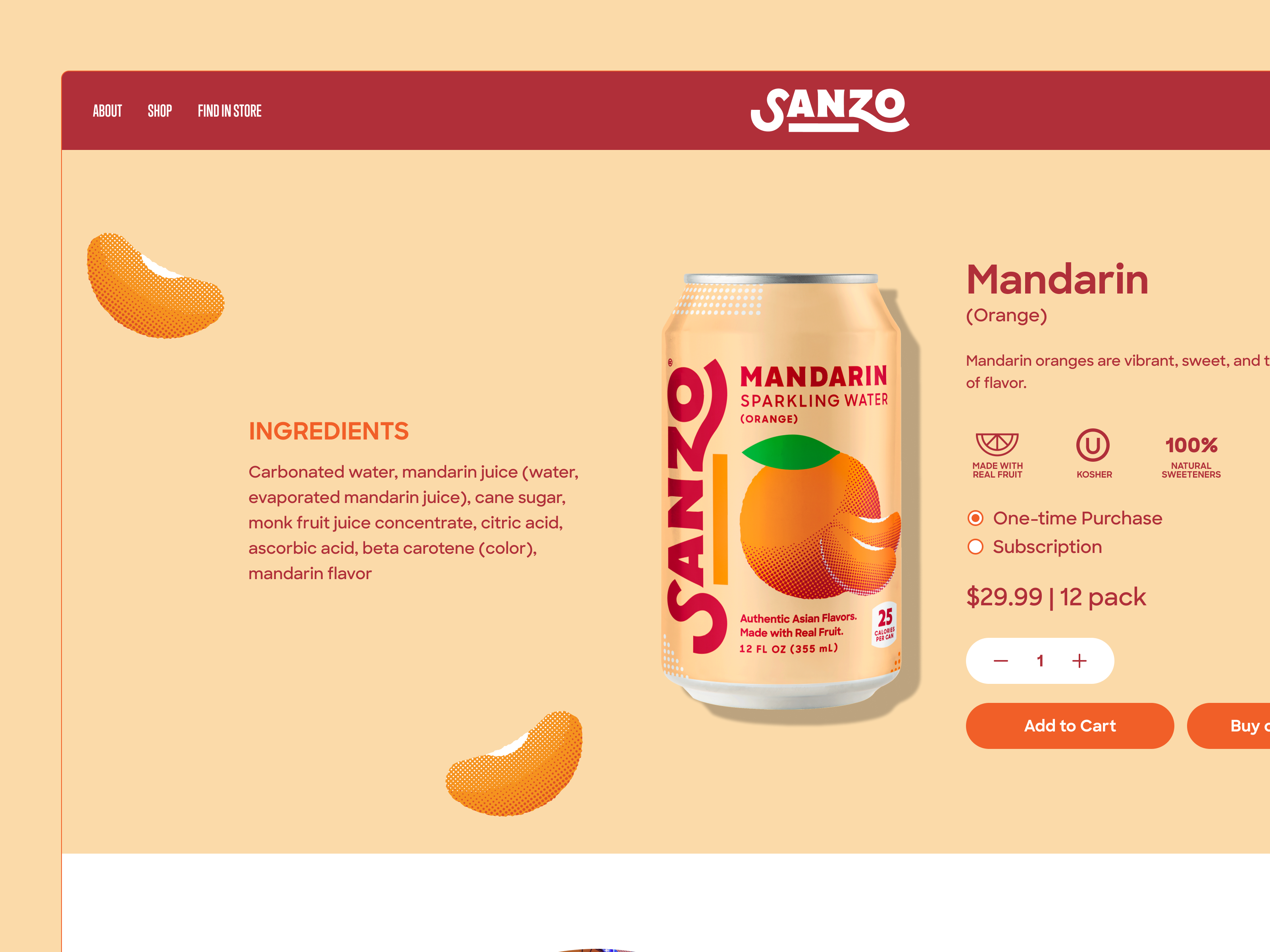 Sanzo — Mandarin PDP