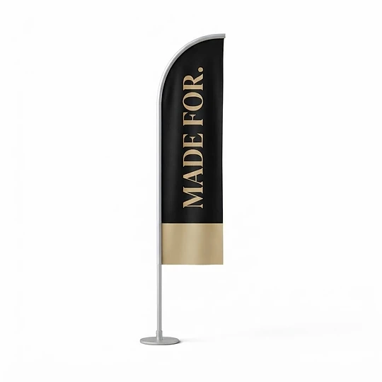 8' Feathered Flag Kit with Full Printing — events