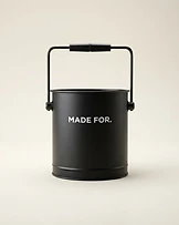 Custom Tin Ice Bucket with logo — made by MADE FOR.