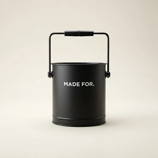 Tin Ice Bucket with Silk Printing — hospitality
