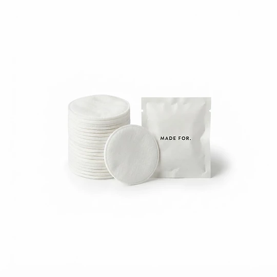 Cotton Pads with custom logo — hospitality