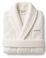 Custom Bathrobe with logo — made by MADE FOR.