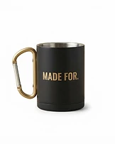 Custom Carabiner Beer Cup with logo — made by MADE FOR.