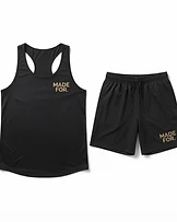 Custom Quick-Dry Sports Set with logo — made by MADE FOR.