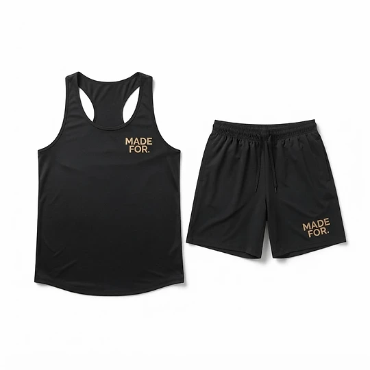 Quick-Dry Sports Set with Silk Printing — sport