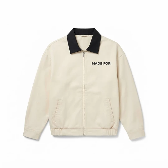 Zip Jacket with Screen Printing — apparel