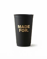 Custom Recycled PP Cup with logo — made by MADE FOR.