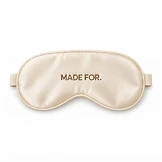Custom Silk Sleep Mask with logo — made by MADE FOR.
