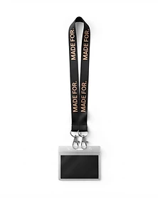 Custom ID Lanyard with logo — made by MADE FOR.