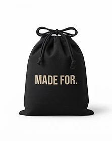 Custom Drawstring Beach Bag with logo — made by MADE FOR.