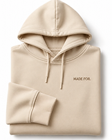 Custom Heavyweight Hoodie with logo — made by MADE FOR.