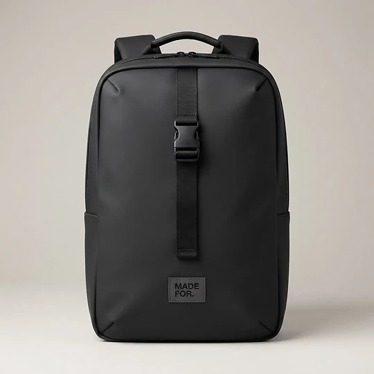 Minimal Backpack with Silk Printing — bags