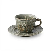 TW-051 — Relief Cup & Saucer · 100 ml