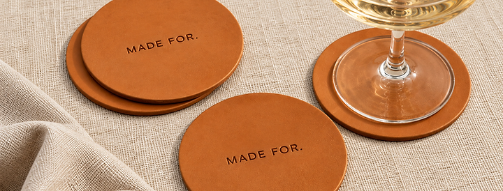 Custom coasters & placemats — MADE FOR.
