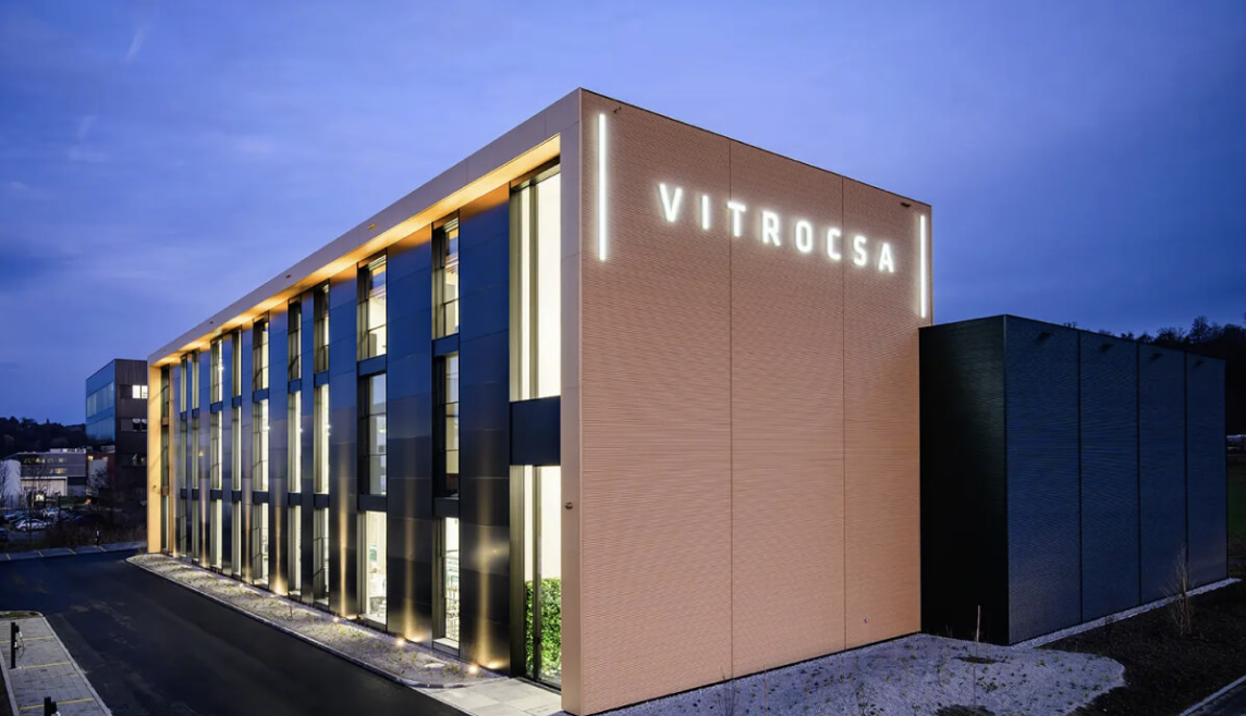 Vitrocsa showroom and factory in Yverdon-les-Bains, Switzerland