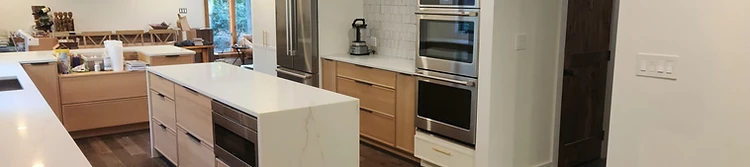 Installed kitchen cabinetry